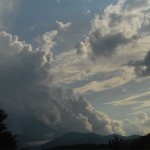 Photo By Ann Strober : Ann grabbed this shot of large thunderstorm producing clouds looking south from Nellysford on Tuesday afternoon.