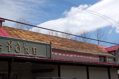 Rockfish Gap Country Store roof damage