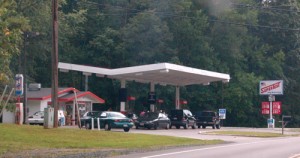 People Line Up For Gas At Super Test In Greenwood, Virginia