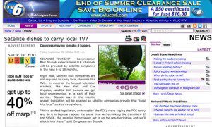 Screen shot of TV6 News Story in Michigan On Proposed Legislation