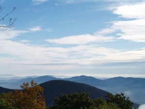 By Anne Marie Jones, Wintergreen Resort : Fall Skies Over The Mountains : Wintergreen, Virginia