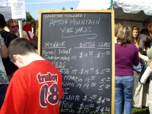 Afton Mountain Vineyards was another winery on hand from Nelson.