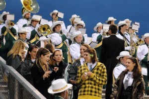 Though the crowd and band were fired up at Friday night's game, NCHS couldn't gain any ground.