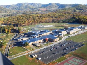 Photo Courtesy Of, Betsy Smith,  Air Care-5 : Preparing for landing at Tye River Elementary School