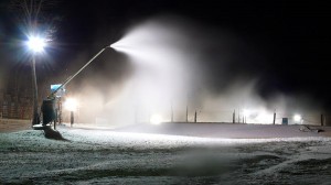 Photography By Paul Purpura : Cold temperatures at Wintergreen have allowed snow making to now start on the Dobie Slope. November 2008