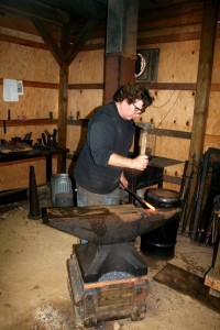 Photo By Henri Weems : Gerald Boggs of Wayfarer Forge in Afton was one of several stops on this year's Artisians Studio Tour. 