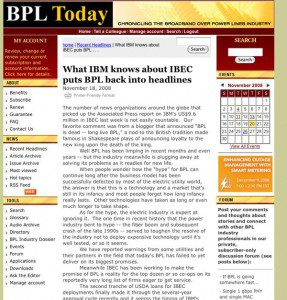 A screenshot of a recent trade publication (BPL Today) article on the IBM / IBEC partnership. 