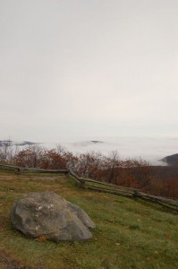 Photo By Tommy Stafford : On top of the cloud deck at Founder's Vision Overlook : Wintergreen Mountain, Virginia : November 2008