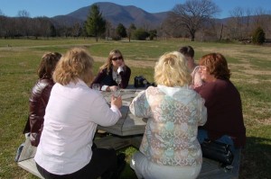Guests enjoy Wintergreen Wine at last year's 2007 Open House!