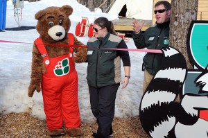 Photos By Paul Purpura :©2008 NCL Mag : Ridgely The Wintergreen Bear officially opens the new fun park at Wintergreen Resort this past weekend. Click any photo for larger view.