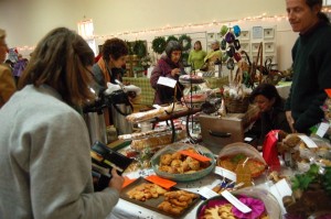 Photos By Tommy Stafford ©2008 : Vendors were covered up at this past weekend's Holiday edition of the Community Market.