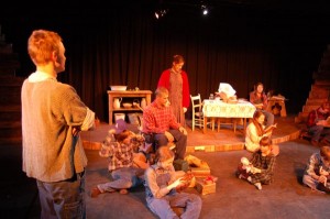 Actors reenact The Homecoming at The Earl Hamner Theater in Afton, Virginia named after the Nelson County native.