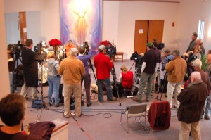 A huge presence of both local and national media attended Tuesday's press conference at Synchronicity.
