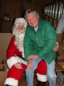 Nelson Food Pantry Director, Dick Nees, even got the chance to visit with Santa!