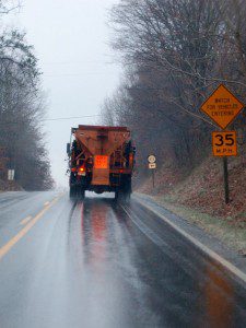 ©2009 NCL Magazine : A salt truck clearing 151 in Nelson County, Virginia