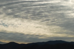 Photo By Ann Strober : ©2009 NCL Magazine : Stratus Clouds In Advance  Of Next Cold Front : Nellysford, Virginia