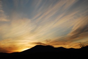 Photo By Ann Strober : ©2009 NCL Magazine : Sunset over the Blue Ridge in Nelson County, Virginia