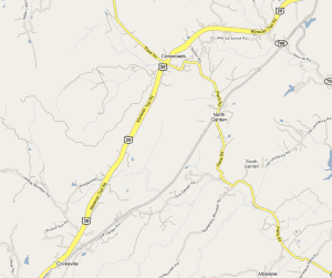 The general area of the fatal accident just inside the Nelson County, Virginia Line on US 29 South of the Albermarle County Line. Map courtesy of www.google.com