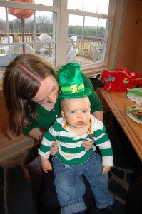 ©2009 NCL Magazine : This youngster celebrated St Patrick's Day in style with his parents at Blue Mountain Brewery in Afton, Virginia!