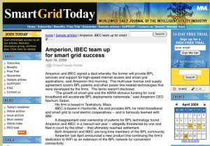 Screen grab, courtesy of www.smartgridtoday.com : ©2009 Smart Grid Today Click for larger view