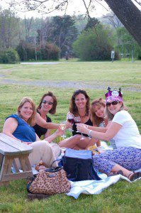 This group of women from Richmond toast to 16 great years at Wintergreen Winery!