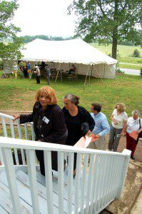 Countless folks either showed up for the home tour, the Hurricane Camille program, or both!