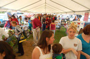Photos By Tommy Stafford : ©2009 NCL Magazine : The tents were packed this past weekend on the opening day of The Nelson Farmer's Market in Nellysford, Virginia
