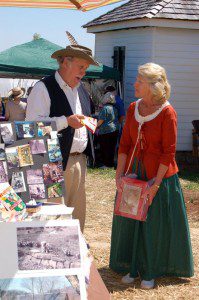 Nelson Board of Supervisor, Allen Hale, (left) is dressed as an early settler at the 2007 festival.