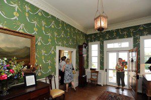 People tour the original plantation home @ Pharsalia.