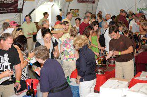 Folks packed the Evans Center at Wintergreen Resort this past weekend at The Festival of Wine & Food.