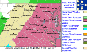 Severe Thunderstorm Watch #625 In Effect Until 9 PM EDT Sunday Evening, Via The NWS.*