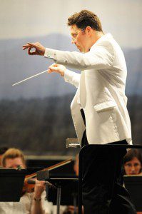 Guest Conductor Steven Osgood at Saturday night's performance.