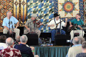 The New North Carolina Ramblers take the stage at the festival. Anchestors of the original group go back to the early part of last century. 