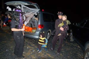 Across the road at a.m. Fog, they held Trunk and Treat for kids and adults!