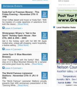 Lots to do this weekend in Nelson County, Virginia. Be sure to check out our Datebook Events Section on the homepage of NelsonCountyLife.com