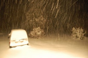 Heavy snow continued falling overnight Friday into the early morning hours Saturday. Over 15" of snow had already fallen by midnight in many locations. 