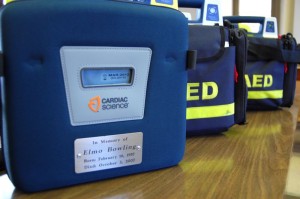 The Sheriff's Office plans to set aside money from future fund raising activities to support the ongoing costs of the AED units.