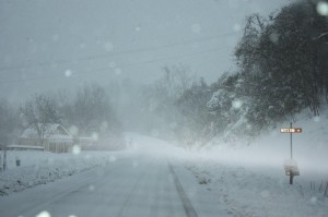 ©2009-2010 www.nelsoncountylife.com : Photo By Chastity Morgan : This is what it looked like one day after the storm on Route 151 just north of Nellysford, Virginia.