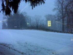©2010 www.nelsoncountylife.com : Route 151 in Greenfield north of Nellysford around daybreak Saturday. 