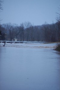 Another view of Greenfield Road just before the bridge near the entrance to Shannon Farm. 