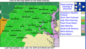 Via The NWS : A Flash Flood Watch Begins at 3PM Sunday afternoon through Monday morning for the potential of very heavy rain. Click image for very latest. 