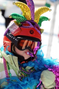All Photos By Paul Purpura : ©2010 www.nelsoncountylife.com : It was a day of crazy costumes and lots of fun for the 15th Wintergreen Adaptive Skiing  Mardi Gras Celebration on Saturday. : Click any photo to enlarge. 