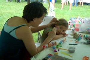 As always, face painting is a big hit!