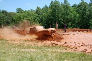 Photos By Yvette Stafford : ©2010 www.nelsoncountylife.com : One of the many trucks down in the pit at Saturday's Annual Mud Bog held at the Rockfish Valley Volunteer Fire Department. Click any photo to enlarge 