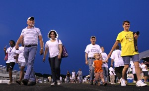 All Photos By Norm Shafer : ©2010 www.nelsoncountylife.com : Participants in the Relay for Life take to the track Saturday evening May 15, 2010 at Nelson County High school. Click on any photo to enlarge. 