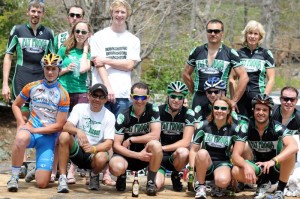 The Fat Frogs Racing group from Virginia Beach poses for a shot.  