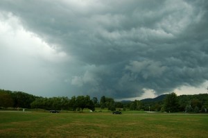Photo By Tommy Stafford : ©2010 www.nelsoncountylife.com : This severe storm moved across northern and eastern Nelson around 3:30 Thursday afternoon. This is looking north from the parking lot of The Nelson Farmers Market in Nellysford, VA. Click to enlarge. 