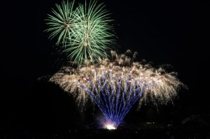 Photo By Paul Purpura : ©2009-2010 www.nelsoncountylife.com : Fireworks on the mountain at Wintergreen during the 2009 4th of July display. 