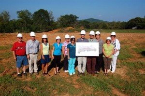 Photo By Tommy Stafford : ©2010 www.nelsoncountylife.com : The developers, architect, and staff of Afton Family Medicine pose for an official shot at their ground breaking of the new clinic this past Tuesday afternoon (August 31, 2010) in Afton, Virginia. Click any photo to enlarge.  