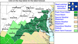 Screen shot 2010-08-17 at 8.57.14 PM Via NWS: A Flood Watch is in effect from 6AM Wednesday morning until late Wednesday night for areas shaded in dark green. Nelson is included. Click on image for the absolute latest info from NWS.